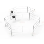 Portable Horse Panels, White no Climb Aluminum Horse Fence Panels