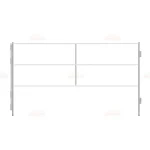 Portable Horse Panels, White no Climb Aluminum Horse Fence Panels