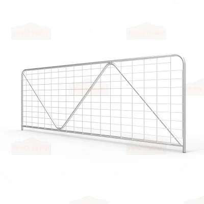 12ft N-Stay Metal Galvanized Mesh Farm Gate 3580 mm x 1170 mm