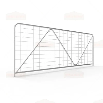 12ft N-Stay Metal Galvanized Mesh Farm Gate 3580 mm x 1170 mm