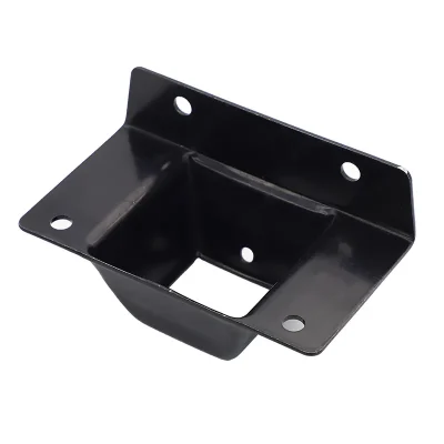 Black Powder coated Fence Post Bracket