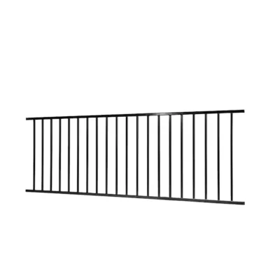 Flat Top Metal Ornamental Iron Fence detail