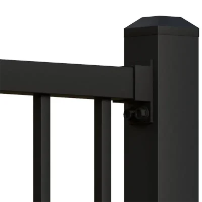 Flat Top Steel Fence Detail