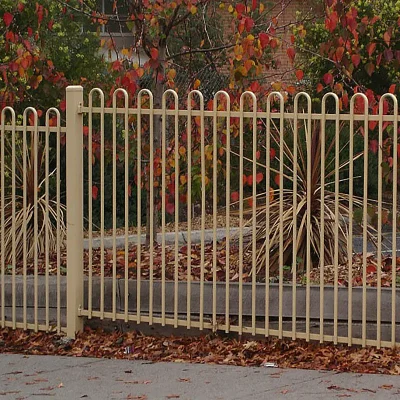 White-Steel-Loop-Top-Fencing application