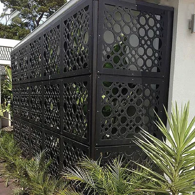 metal screen fence