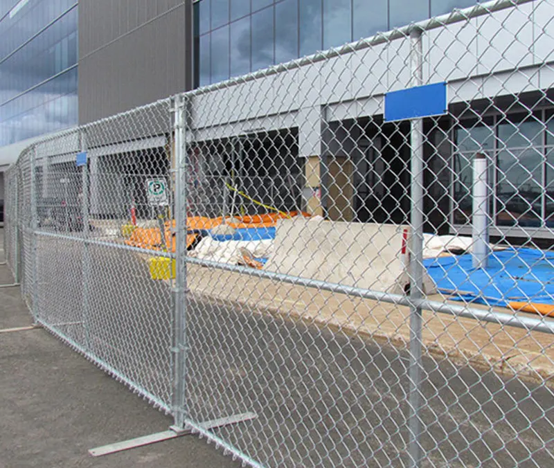 chain link wire mesh temporary fence