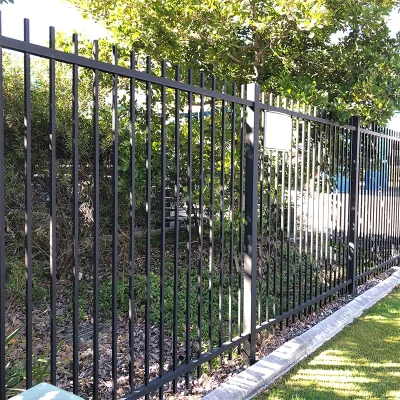 Rod Top Steel Fence Application