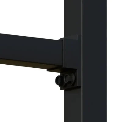 steel rod top fence detail