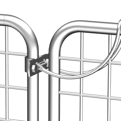 Double Gate Bow Farm Gate Latch Detail