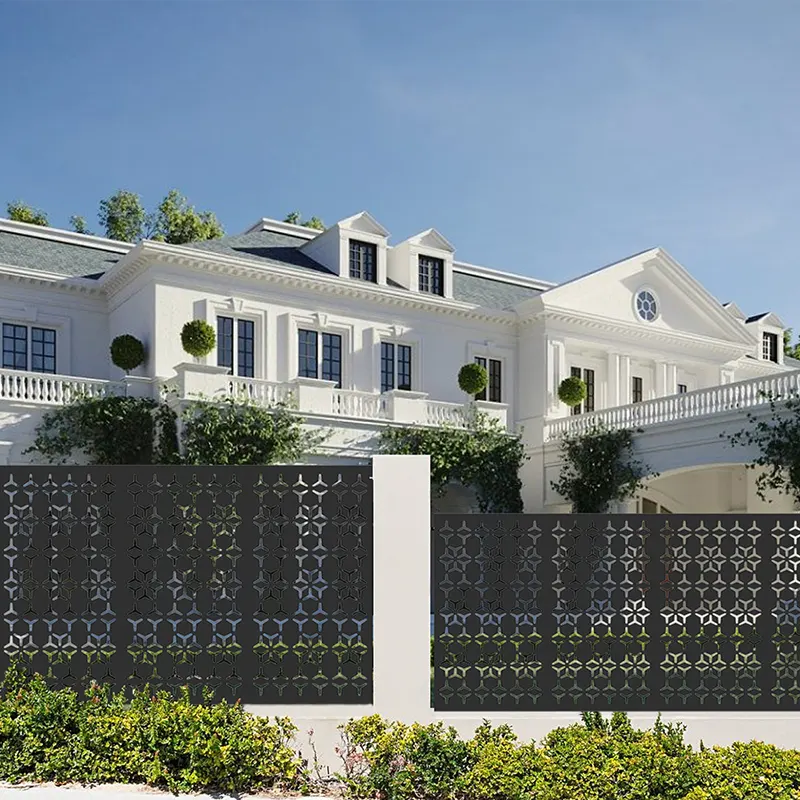 Powder Coated Laser Cut Privacy Panels 