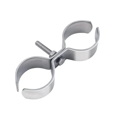 Fence Panel Double Pipe Clamp Detail