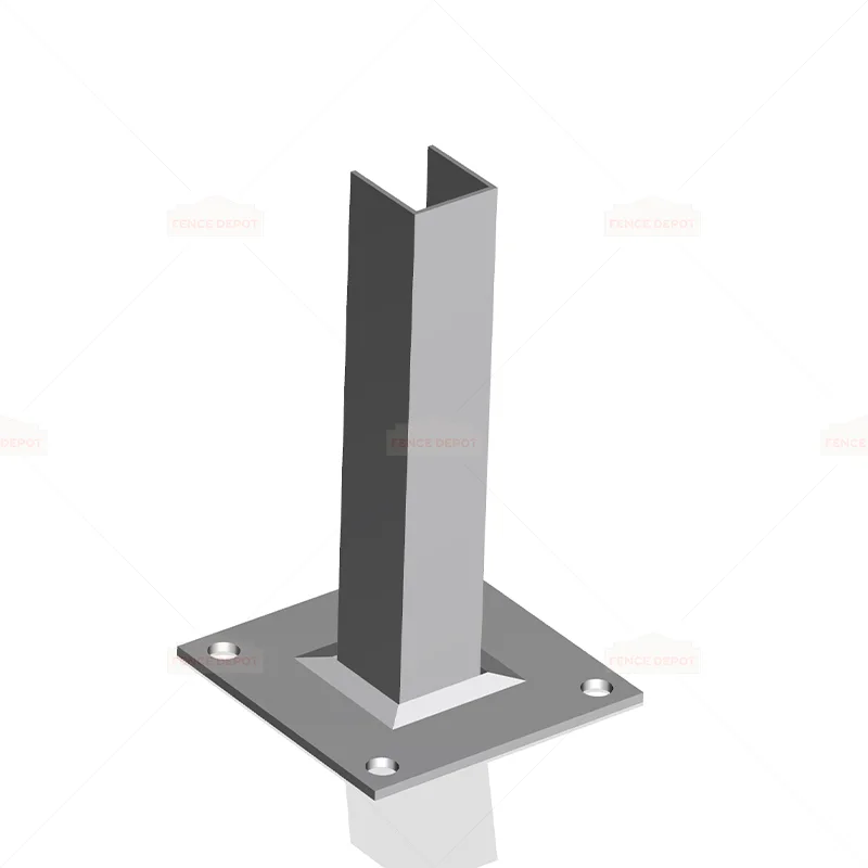 Fence Post Internal Flange Base Plate
