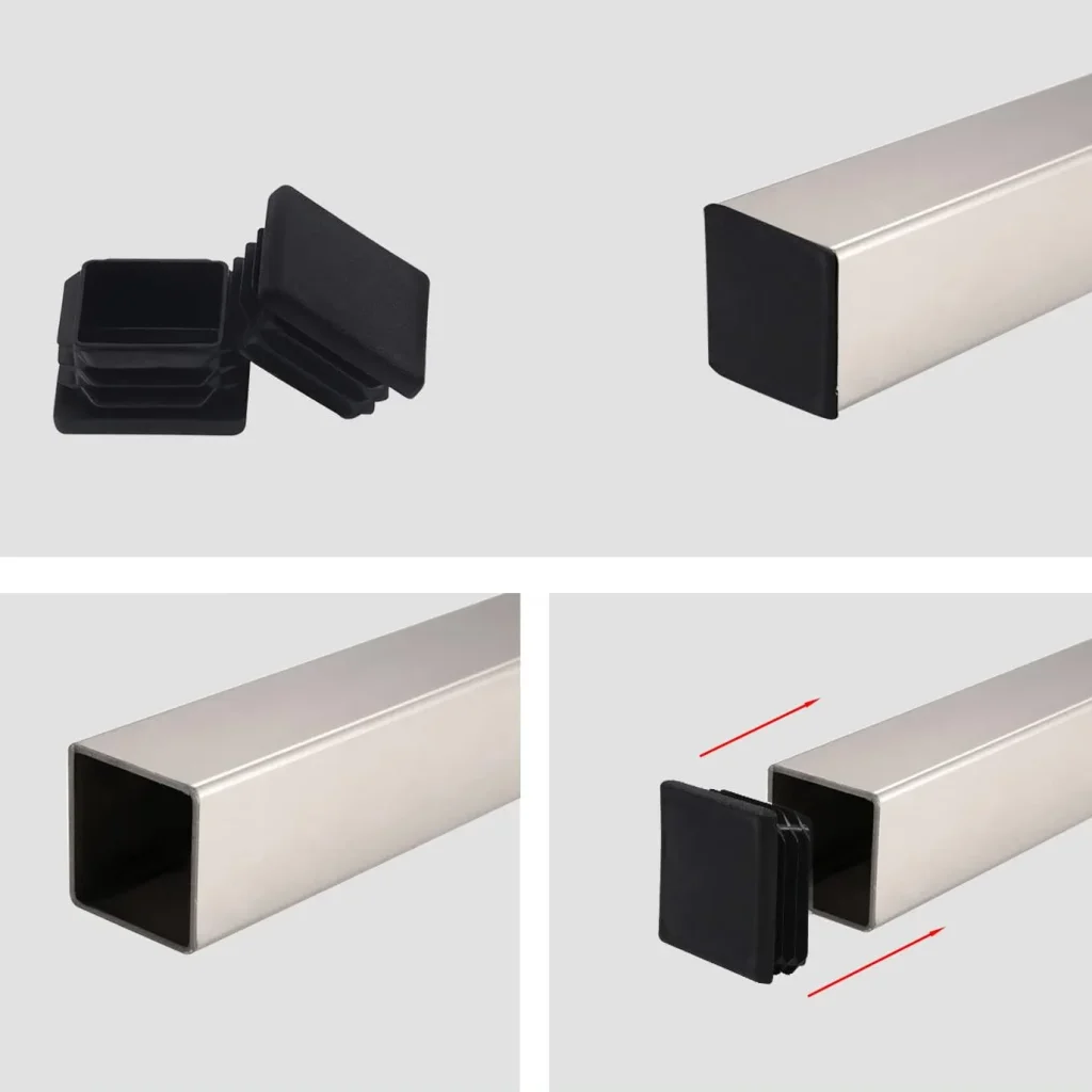 Plastic Flat Square Cap Polypropylene