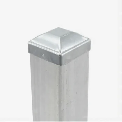 square metal post caps application