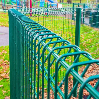 green rigid mesh panels for garden