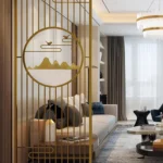 Laser Cut Metal Screen Interior Privacy Panel