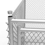 Outdoor Chain Link Dog Kennel Fence Post Cap