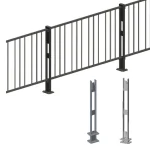 Blacke Pdestrian Fencing Panels​