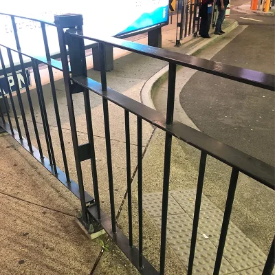 RMS Pedestrian Fencing near road