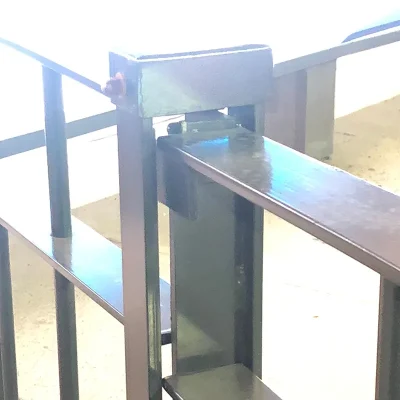Black Metal RMS Pedestrian Fencing Detail