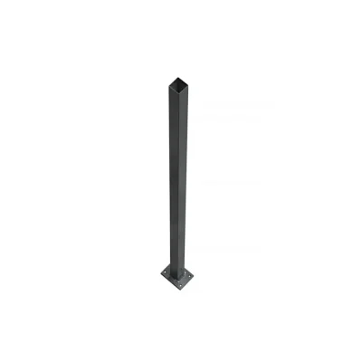 Black Aluminum Flanged Post