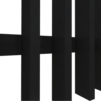 Black Aluminum Vertical Blade Fencing