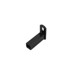 Black Fence Rail Mounting Brackets