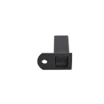 Black Fence Rail Mounting Brackets