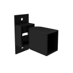 Black Steel Adjustable Fence Rail Brackets