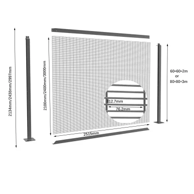 High Security 358 Fence Panel Size