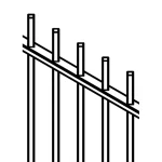 Rod top Rackable Fence