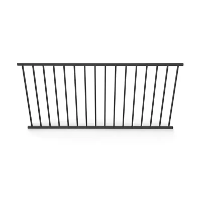 black steel railing