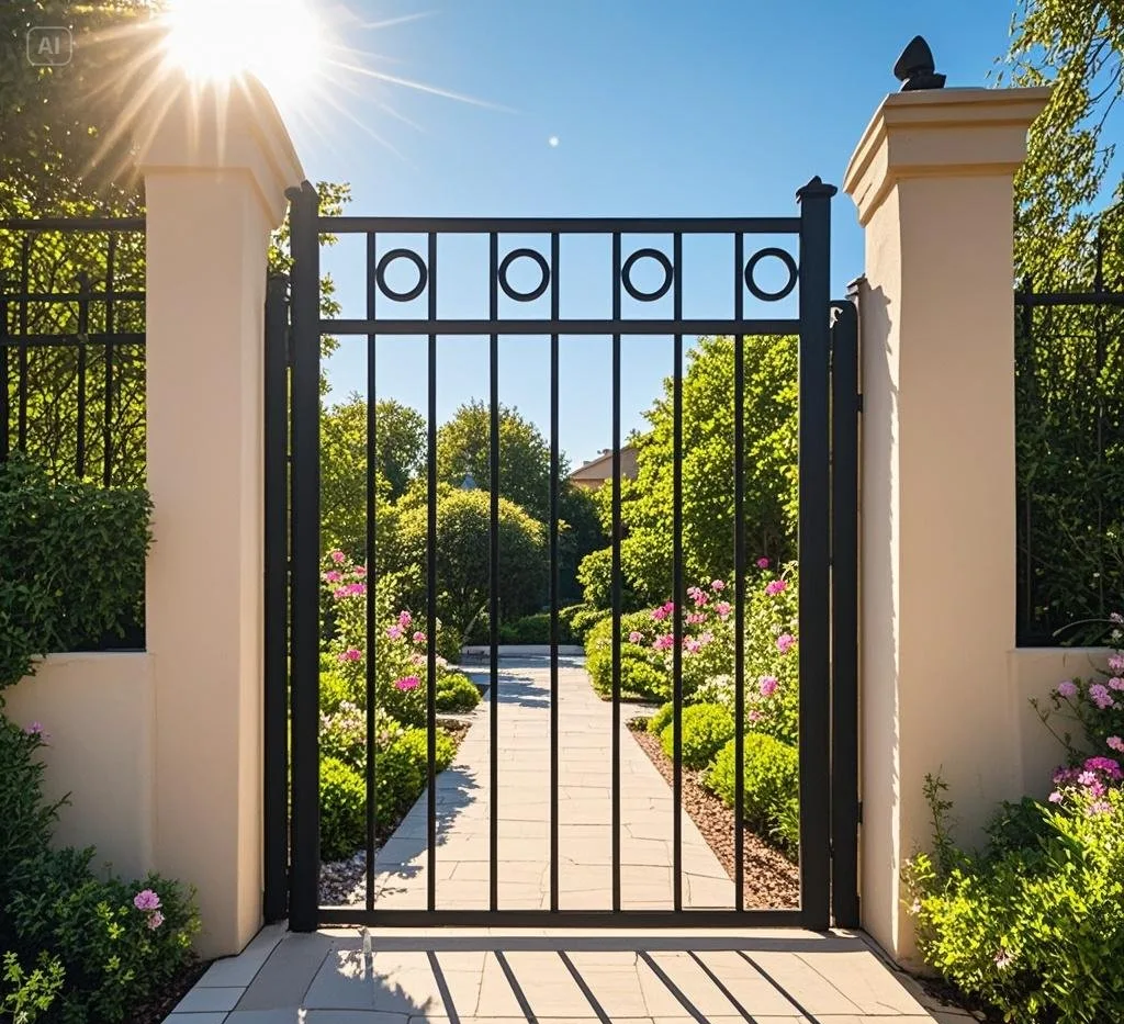 steel euro fence gate