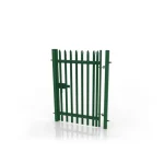 Green Steel Palisade Gates