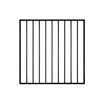 2 Rail Ornamental Steel Flat Top Fence Gate