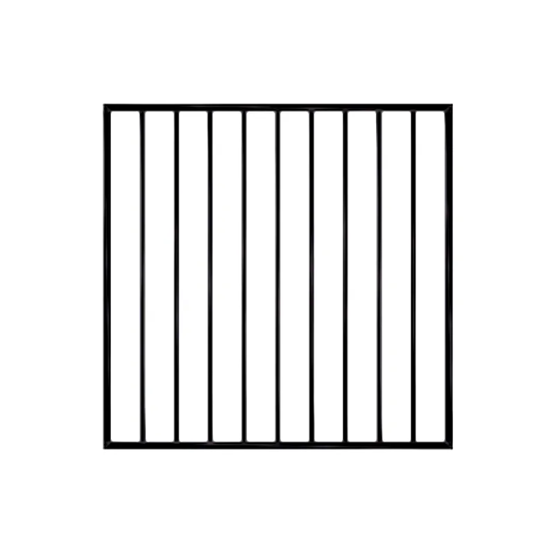 2 Rail Ornamental Steel Flat Top Fence Gate