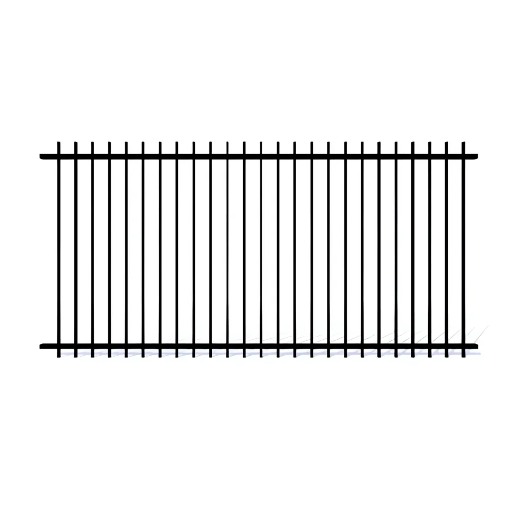 2 Rail Steel Extended Picket Fence