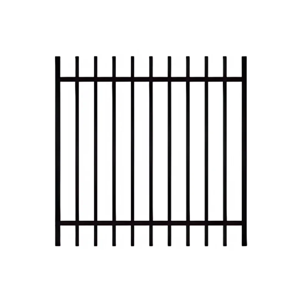 2 Rail Steel Extended Picket Gate