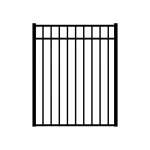 3 Rails Flat Top Aluminum Gate