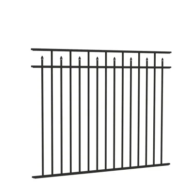 Aluminum Flat Top with Spear Fence Detail