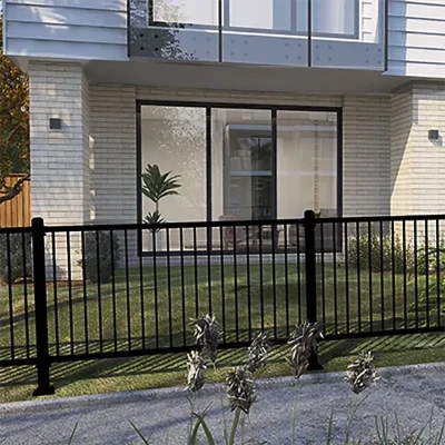 Flat Top Steel Fence for Residential
