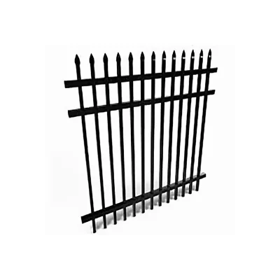 Powder Coated Aluminum 3 Rail Press Point Fence