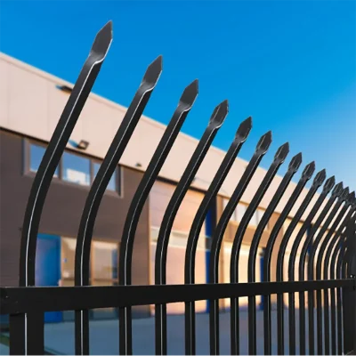 Steel Curved Spear Top Fence for school