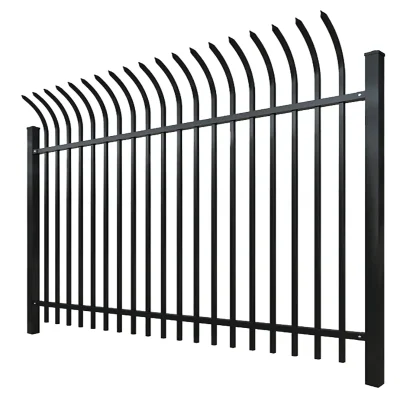 Steel Welded Commercial Curved Spear Top Gate