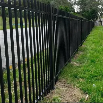 Steel Welded Commercial Extended Top Fence near road