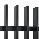Vertical Blade Fence Gate detail