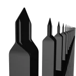 steel press point fence detail