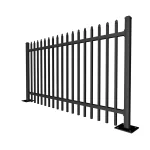 steel press point fence detail