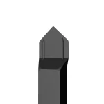 steel press point fence detail