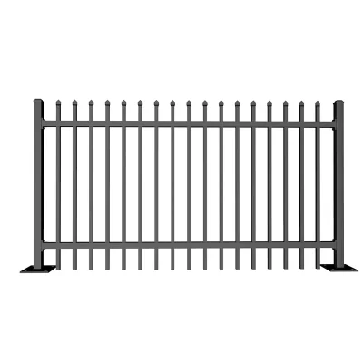 steel residential press point fence